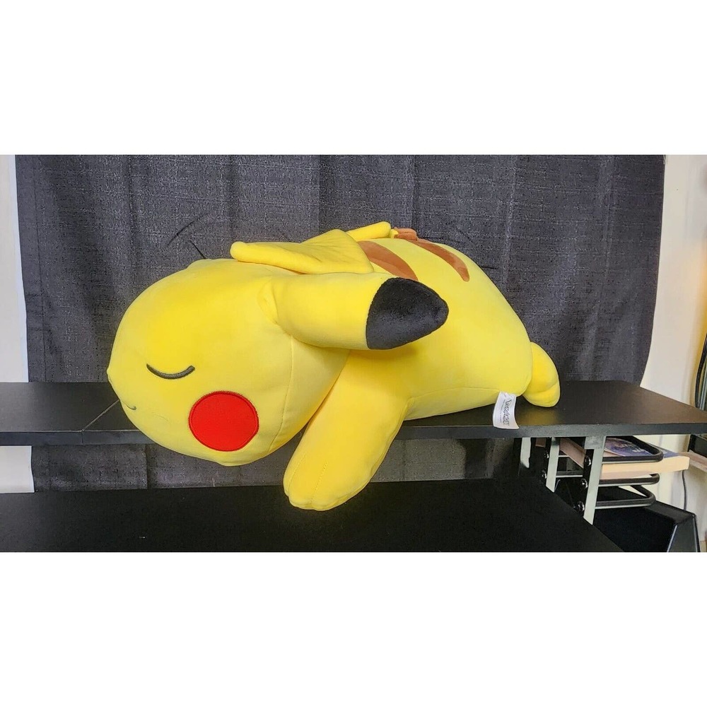 Pokemon 18” Sleeping Pikachu Soft Jumbo Large Plush Pillow Buddy, - Picture 2 of 6